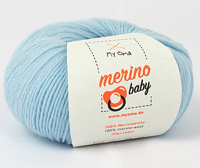 babyblau (Fb 6030) Merino Baby MyOma - Wolle